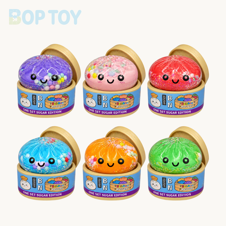 Sugar Bead Bun Squishy with Steamer