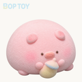 Round Pig Taba Squishy Toy – Pink & Yellow – Pink – BOP TOY