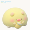 Round Pig Taba Squishy Toy – Pink & Yellow – Yellow – BOP TOY