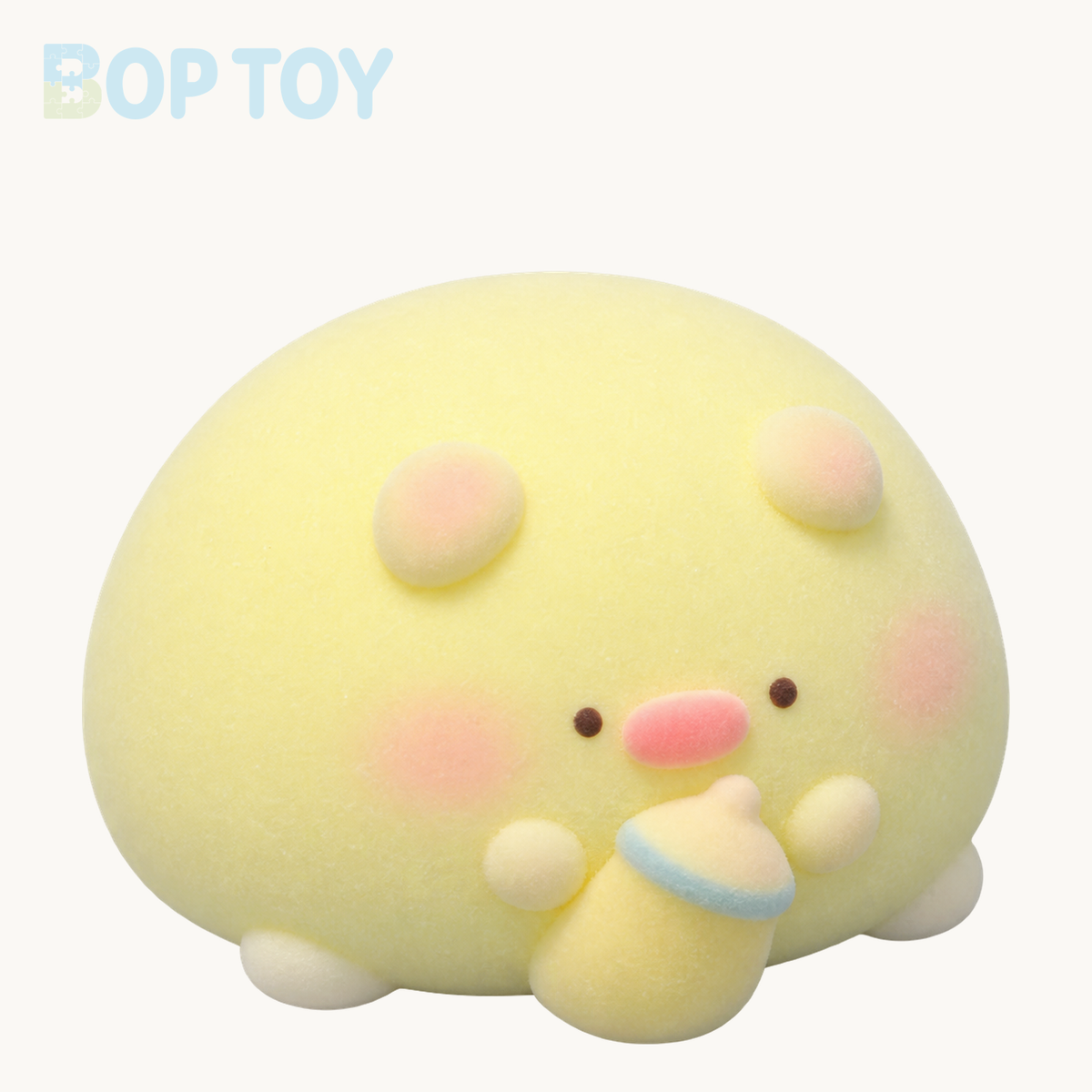 Round Pig Taba Squishy Toy – Pink & Yellow – Yellow – BOP TOY