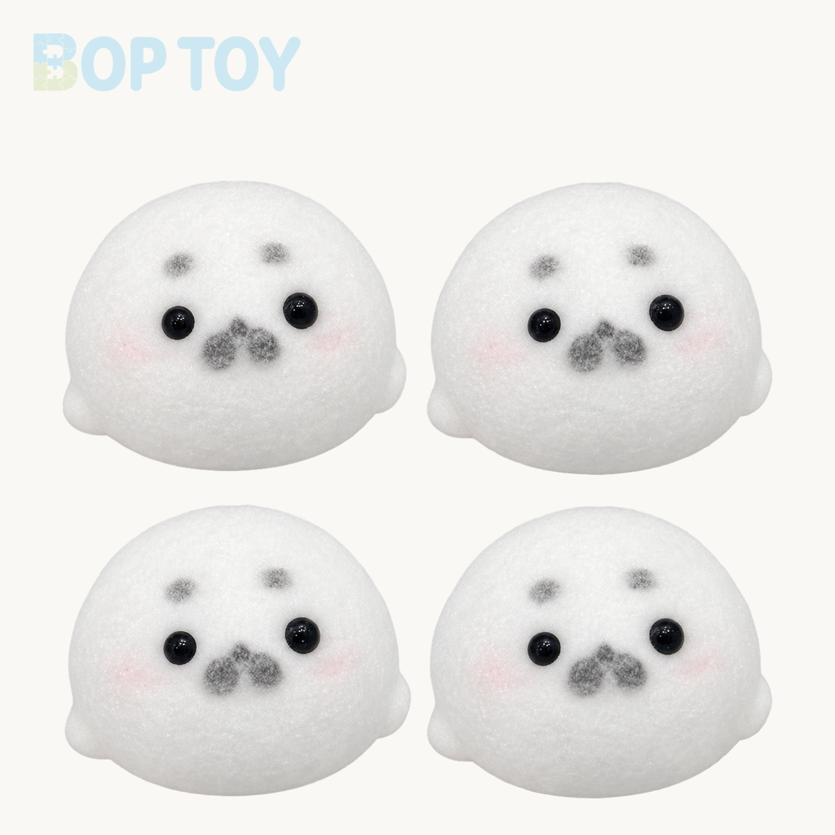 Mini Seal Taba Squishy Toys – 1, 2 or 4 Pieces – 4pcs – BOP TOY
