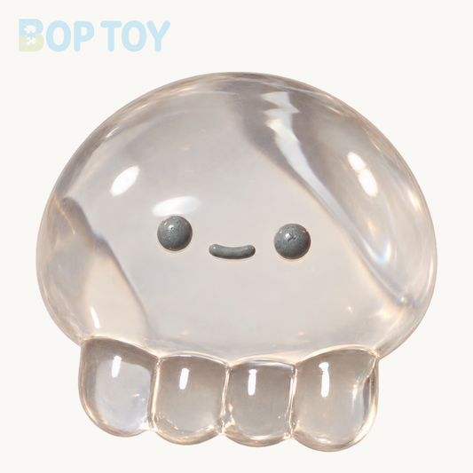 Transparent Jellyfish Octopus Taba Squishy Toy – Transparent – BOP TOY