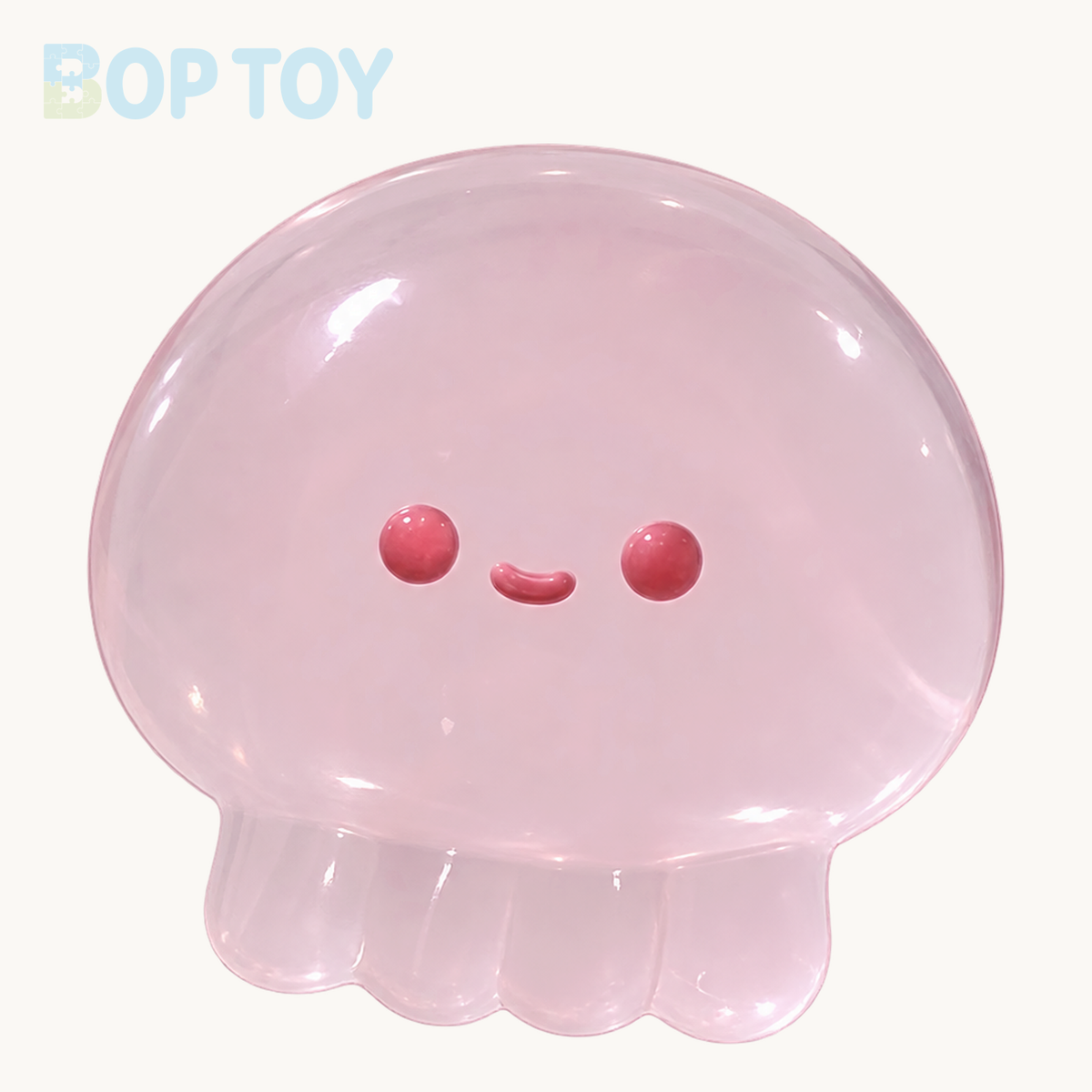 Transparent Jellyfish Octopus Taba Squishy Toy – Pink – BOP TOY
