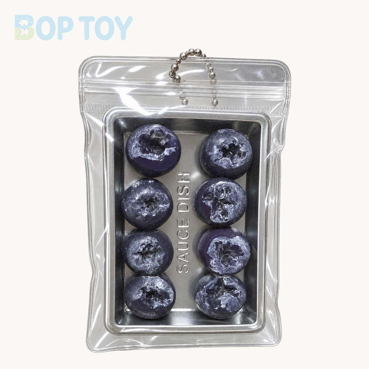 Mini Blueberry Taba Squishy Toy – 8pcs in a plate – BOP TOY