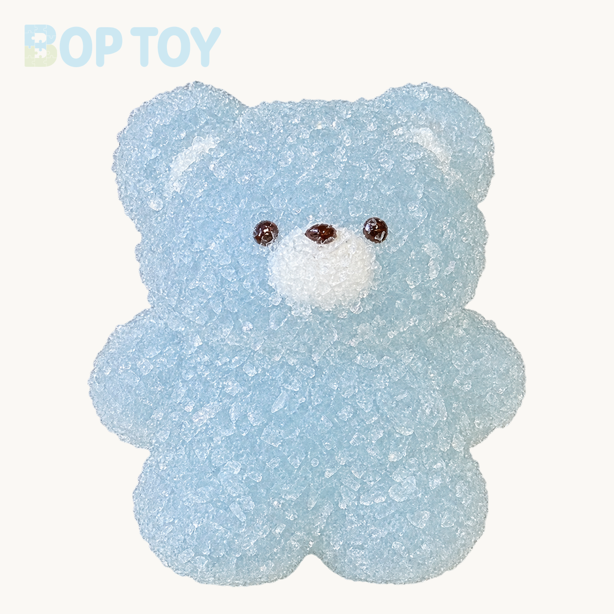 Textured Bear Taba Squishy Toy – Blue – BOP TOY