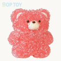 Textured Bear Taba Squishy Toy – Pink – BOP TOY