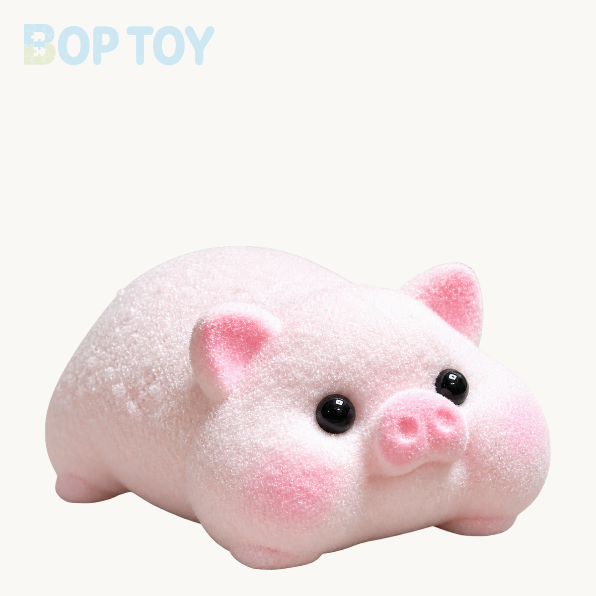 Cute Pig Taba Squishy Toy – Black Eyes – BOP TOY