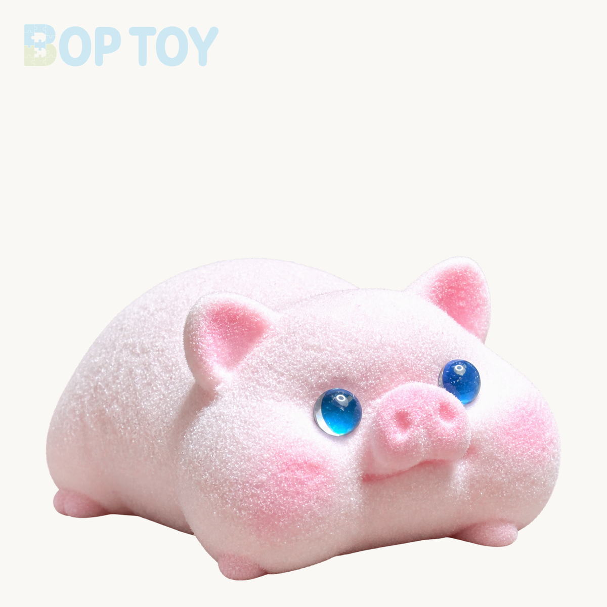 Cute Pig Taba Squishy Toy – Blue Eyes – BOP TOY