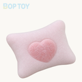 Flocked Heart Cushion Taba Squishy Toy – Pink – BOP TOY