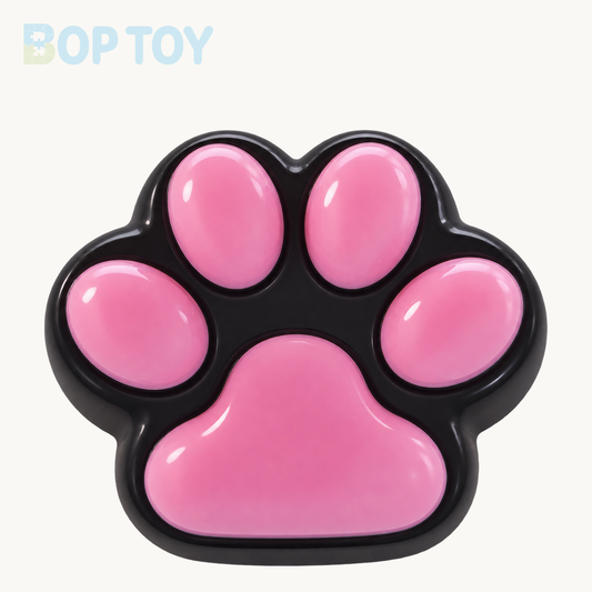 Cat's Paw Black-Pink Taba Squishy Toy – without Flocking – BOP TOY