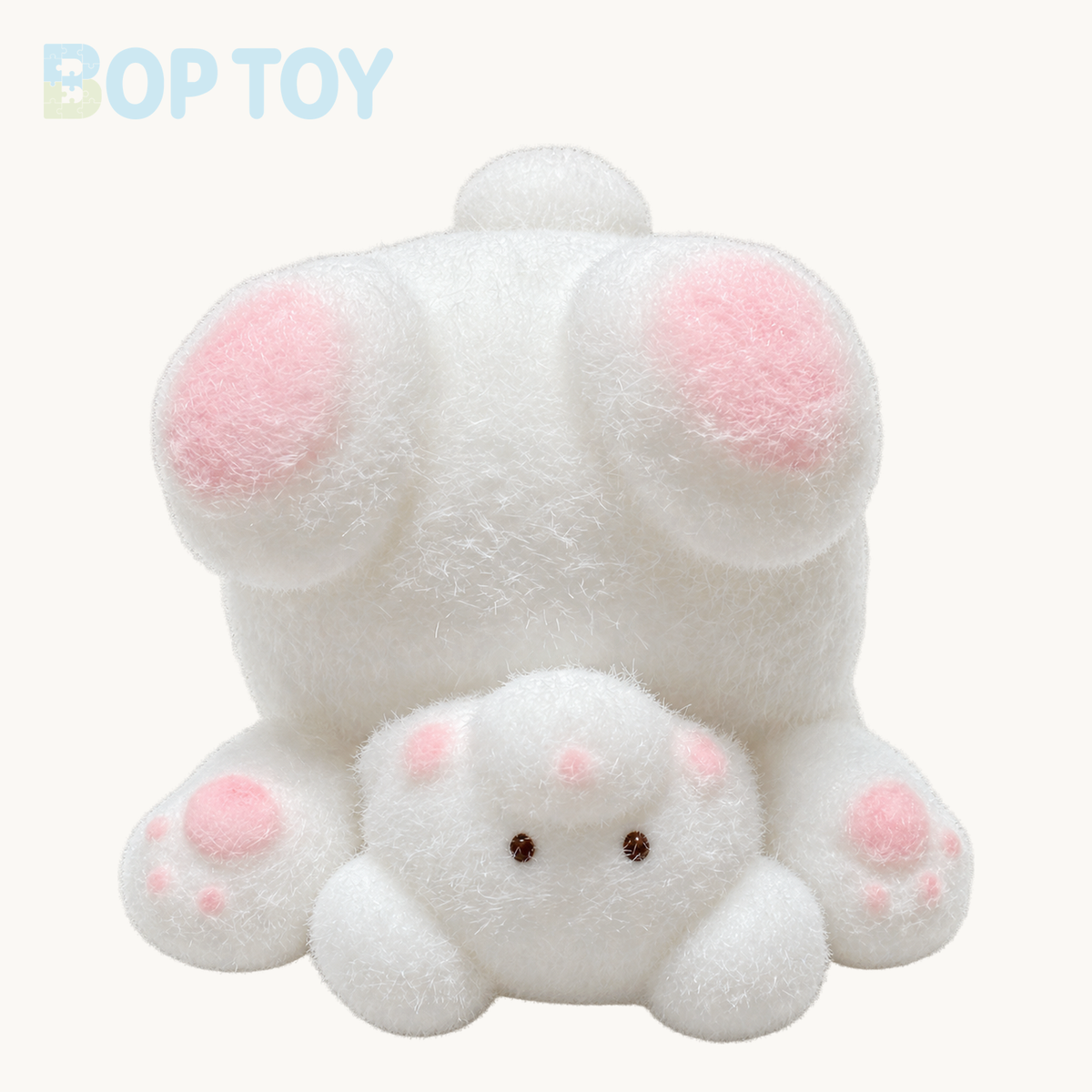 Inverted Bear Taba Squishy Toy – White – BOP TOY