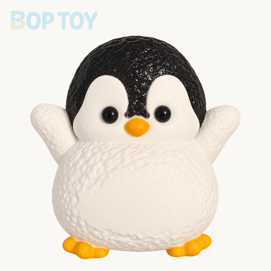 Penguin Taba Squishy Toy – Black – BOP TOY