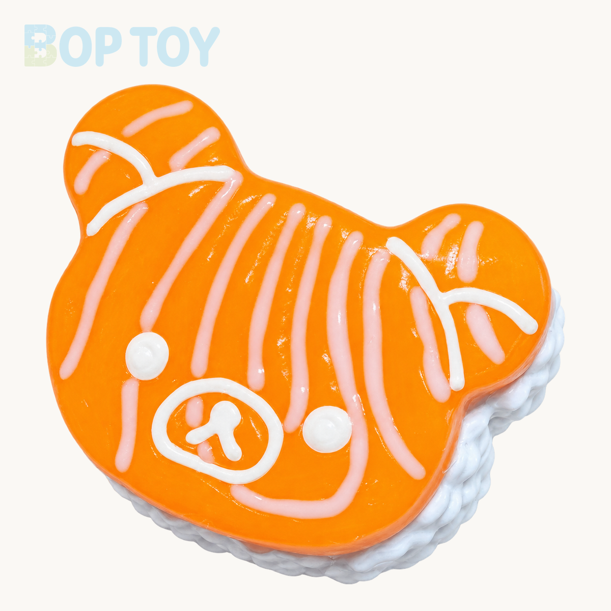 Salmon Bear Taba Squishy Toy – Salmon Bear – BOP TOY