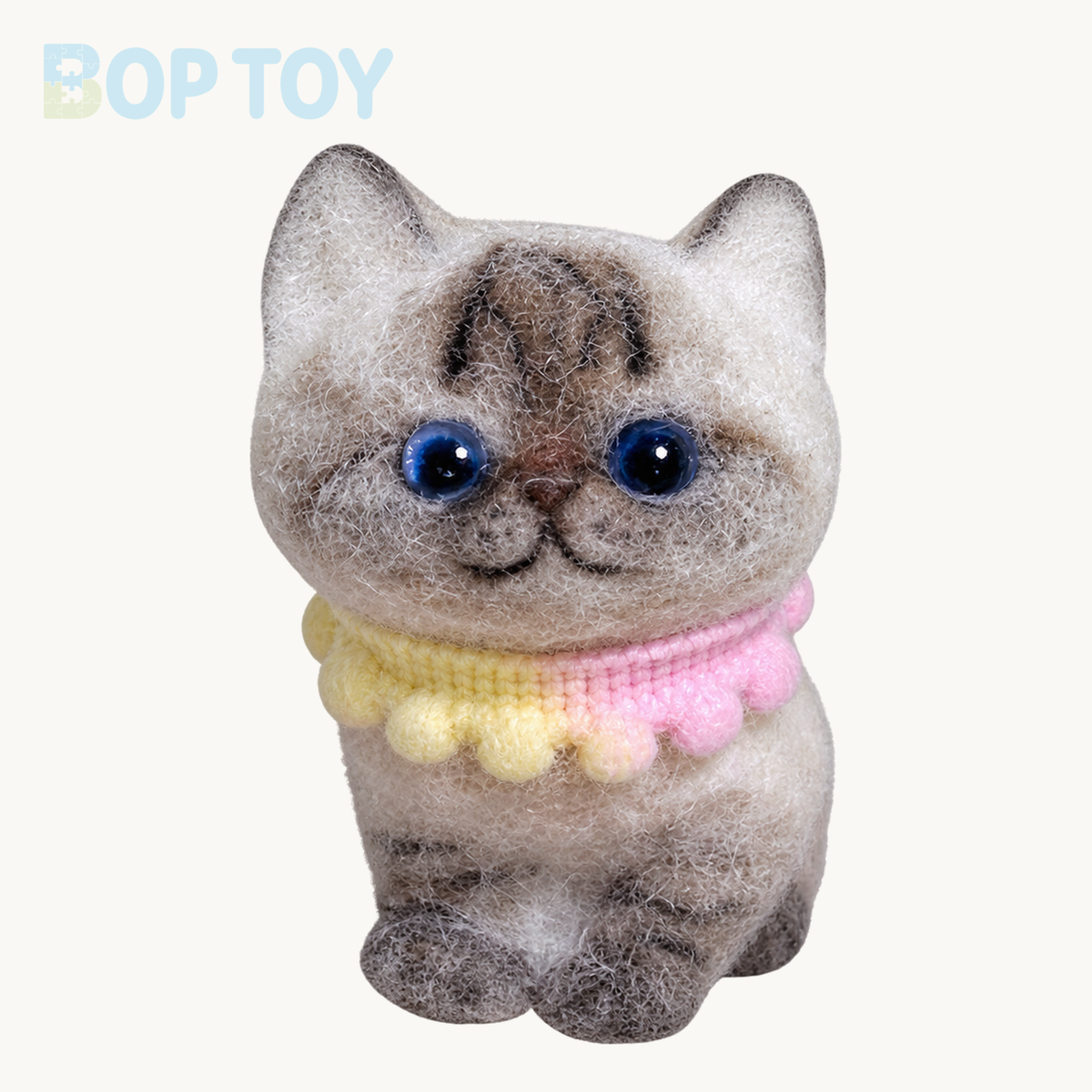 Siamese Cat Taba Squishy Toy – Left Cat – BOP TOY