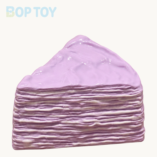 Layered Cake Slice Taba Squishy Toy – Purple – BOP TOY