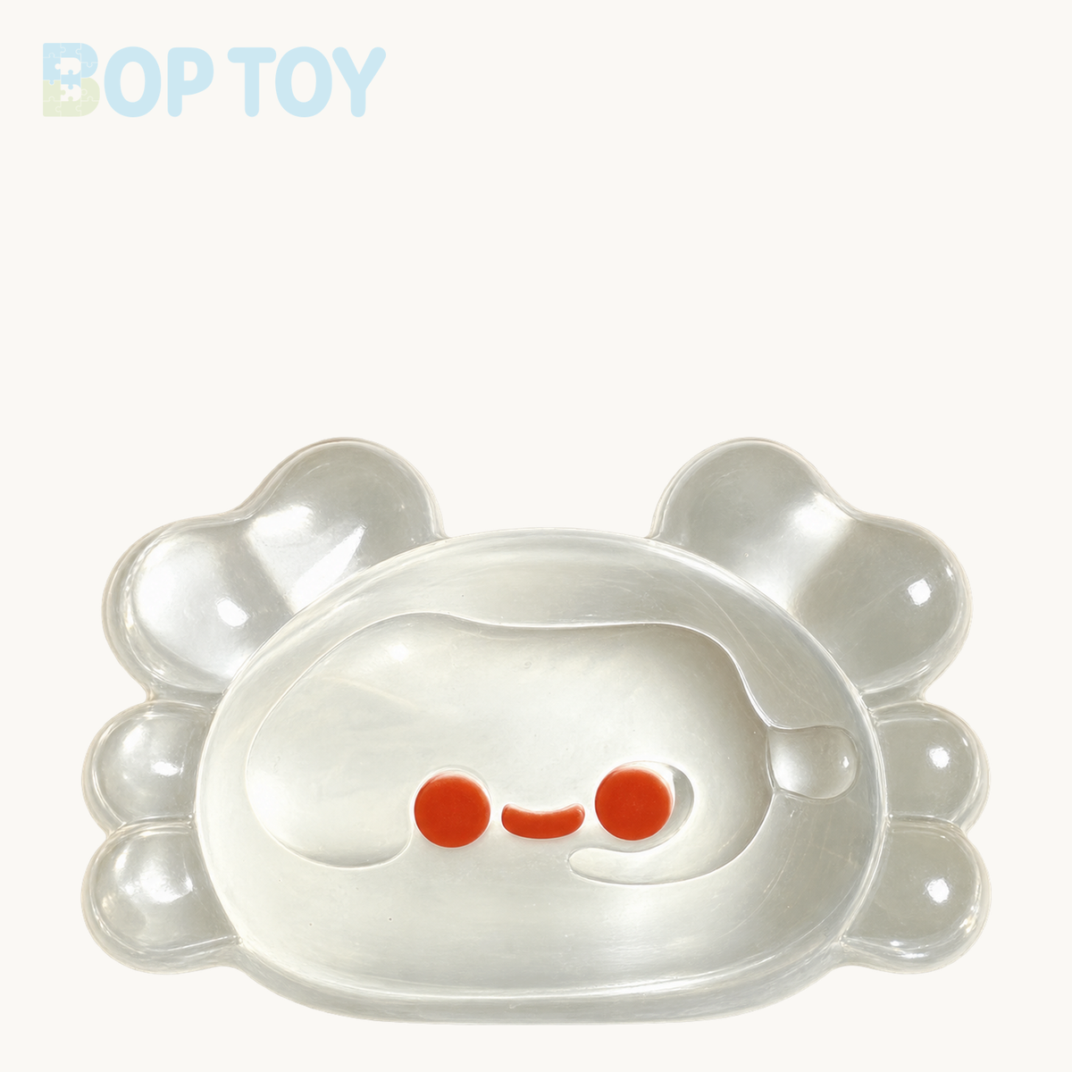 Clear Sea Creature Taba Squishy Toys – Jellyfish, Squid & Crab – Crab – BOP TOY