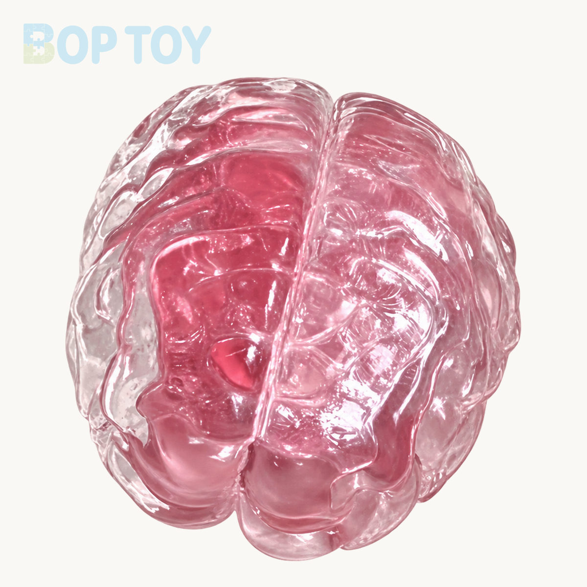 Transparent Strawberry Brain Taba Squishy Toy – Strawberry Brain – BOP TOY