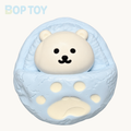 Sleeping Little Bear Taba Squishy Toy – Blue – BOP TOY