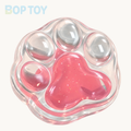 Transparent Cat's Paw Taba Squishy Toy – Pink – BOP TOY