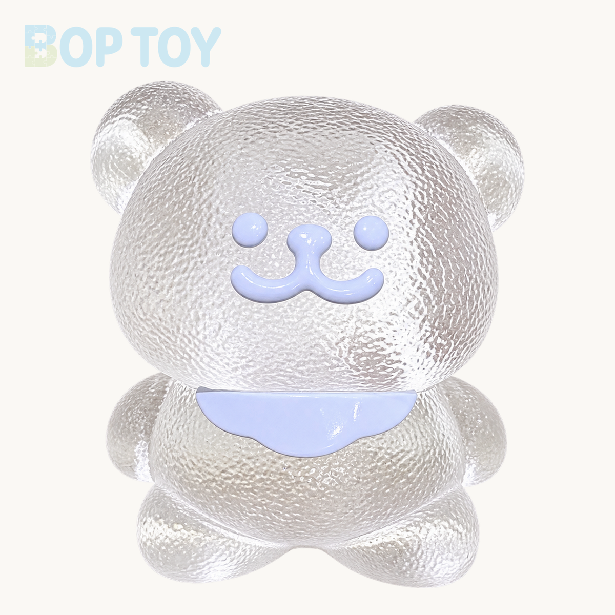 Transparent Bear Taba Squishy Toy – Blue – BOP TOY