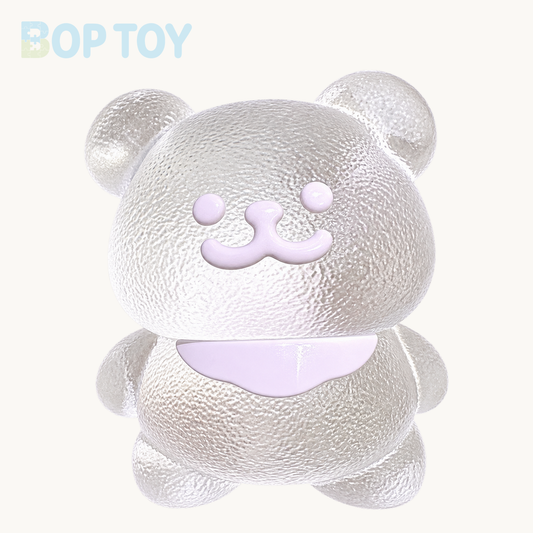 Transparent Bear Taba Squishy Toy – Pink – BOP TOY