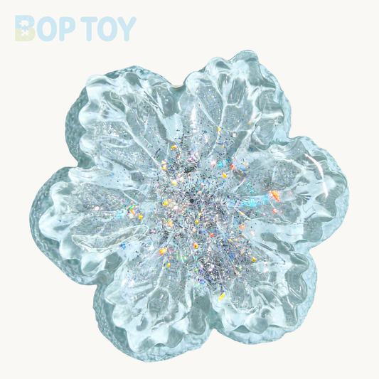 Clear Snowflake Taba Squishy Toy – Snowflower – BOP TOY