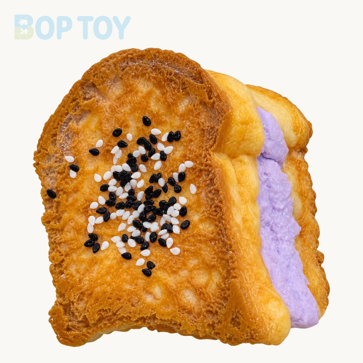 Purple Cream Toast Taba Squishy Toy – Purple – BOP TOY