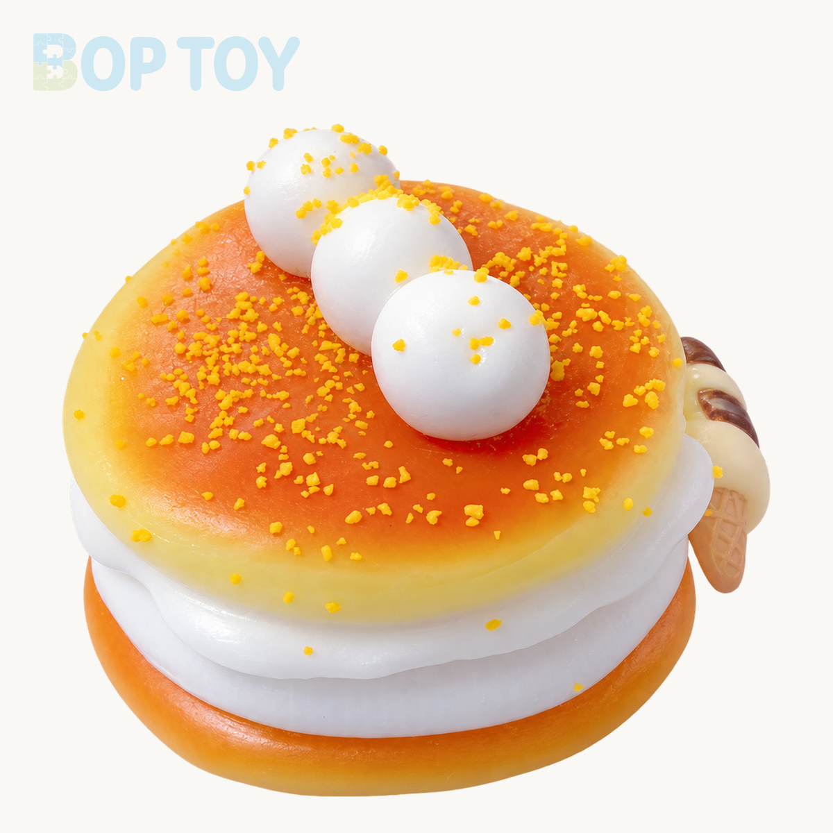 Cheesecake Taba Squishy Toy – Chocolate & Original – Original – BOP TOY