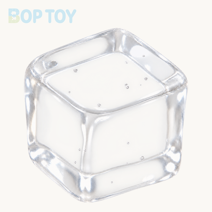 Transparent Ice Cube Taba Squishy Toy