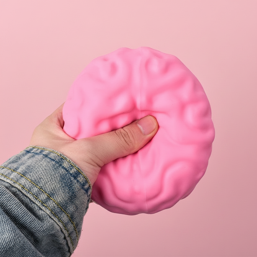 Brain Squishy Stress Relief Toy — Slow-Rise Squeeze Toy