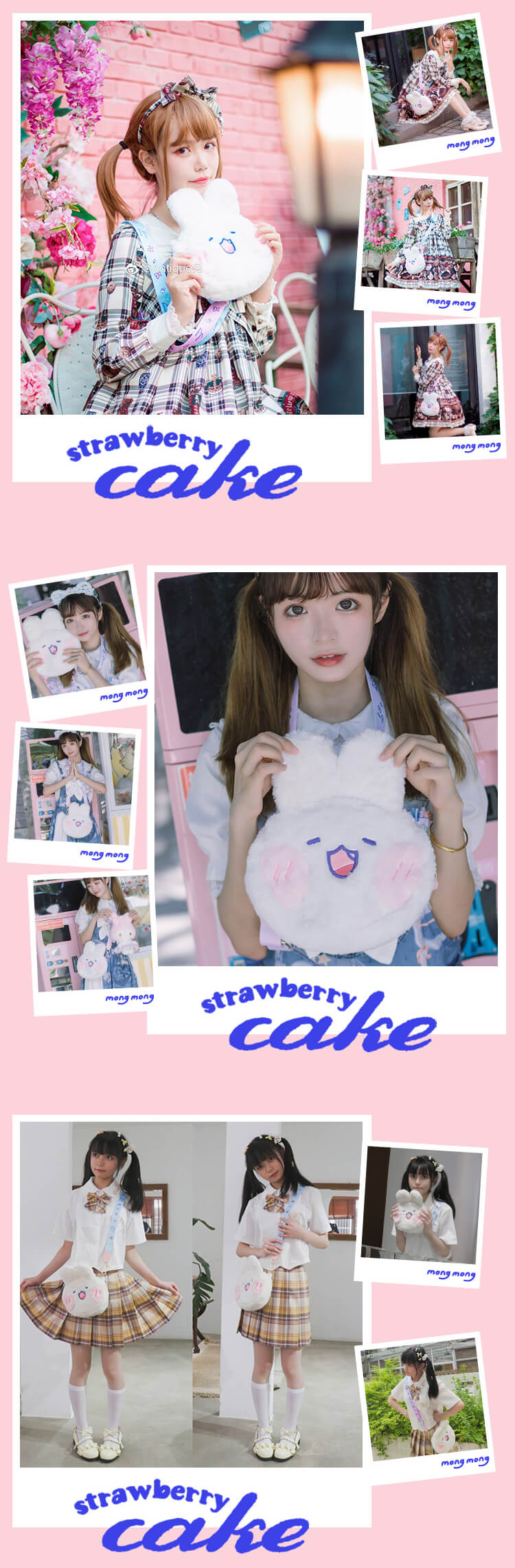 Lovely Mongmong Rabbit Crossbody Plush Bag — image 3