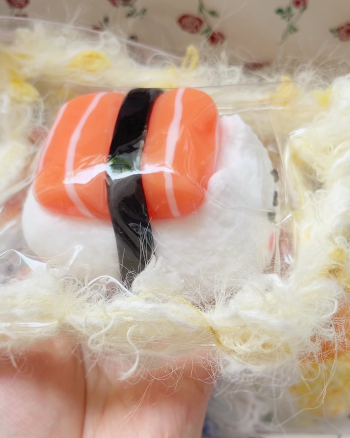 Kitty Salmon Sushi Taba Squishy Toy – product image 4