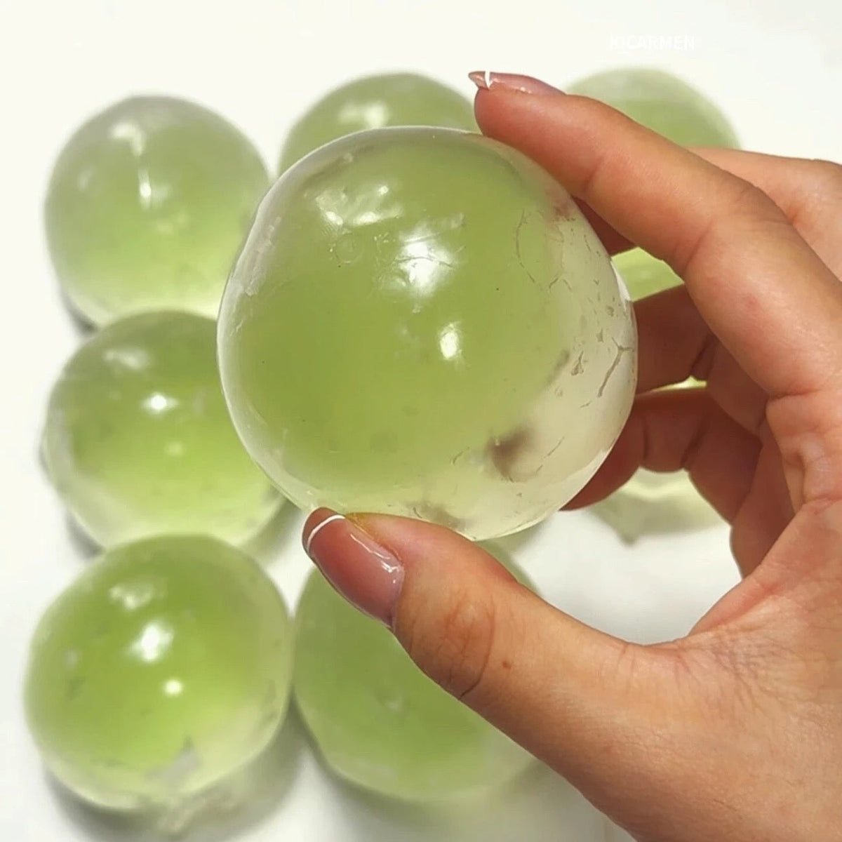 Coconut Oil Soap Base Handmade Stress Balls — Blue / Purple / Green & More — Style 3 – product image 3