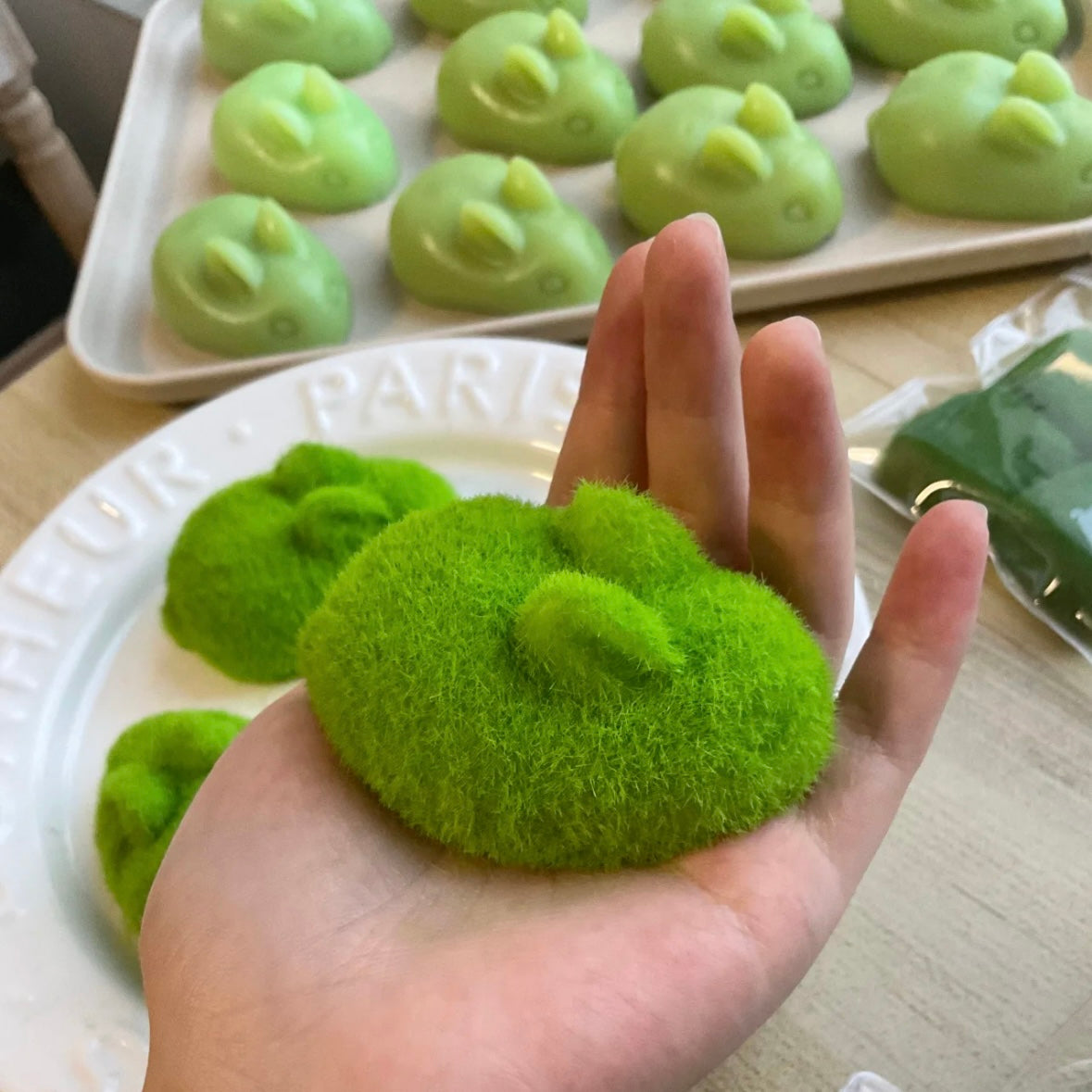 Handmade Silicone Grass Color Stress Relief Squishy Toy – product image 4