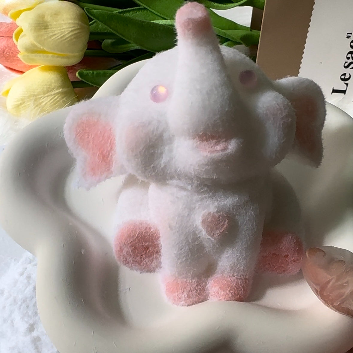 Handmade Elephant Taba Squishy Toy with Flocking（140g） – product image 2