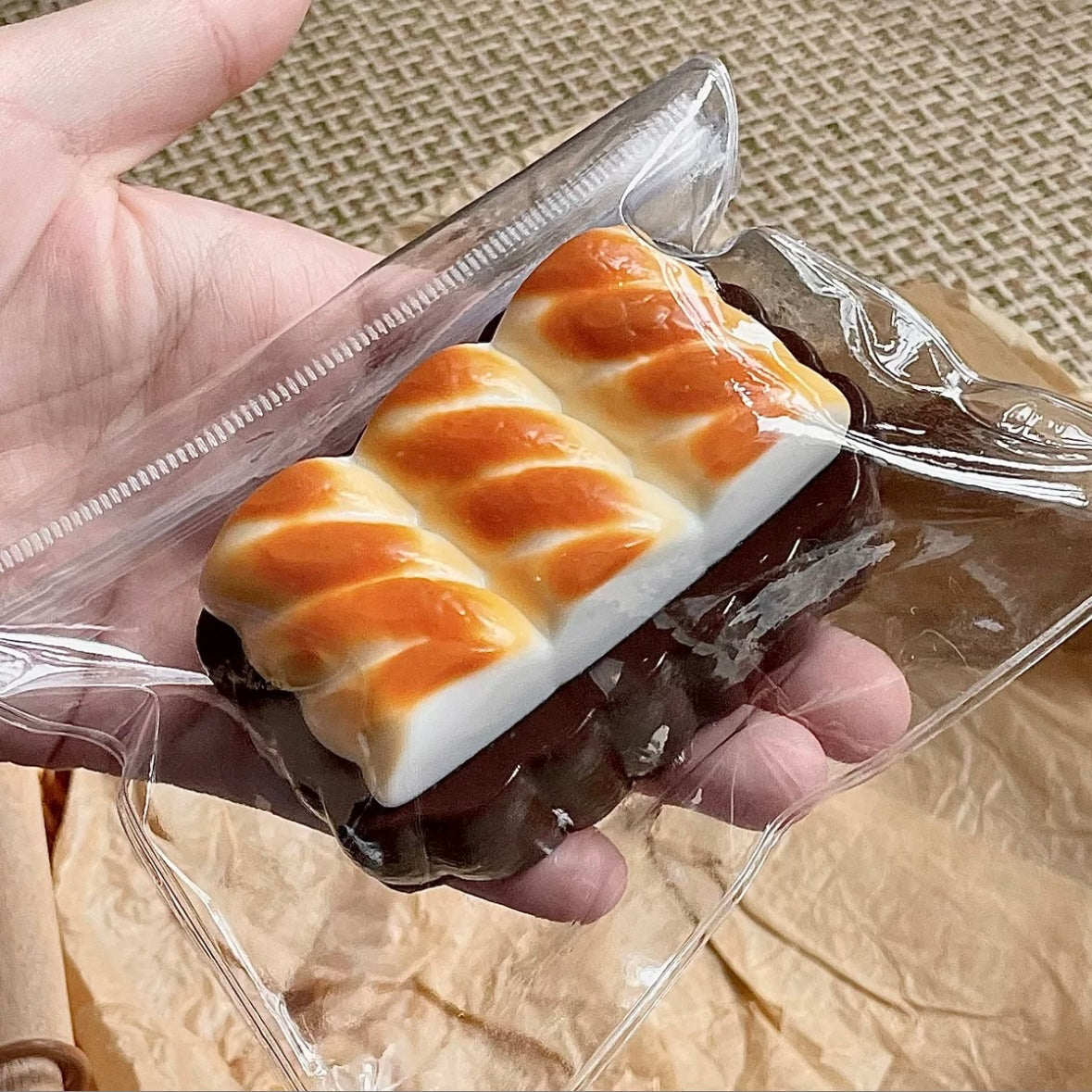 Chocolate Marshmallow Cake Taba Squishy Toy – product image 2