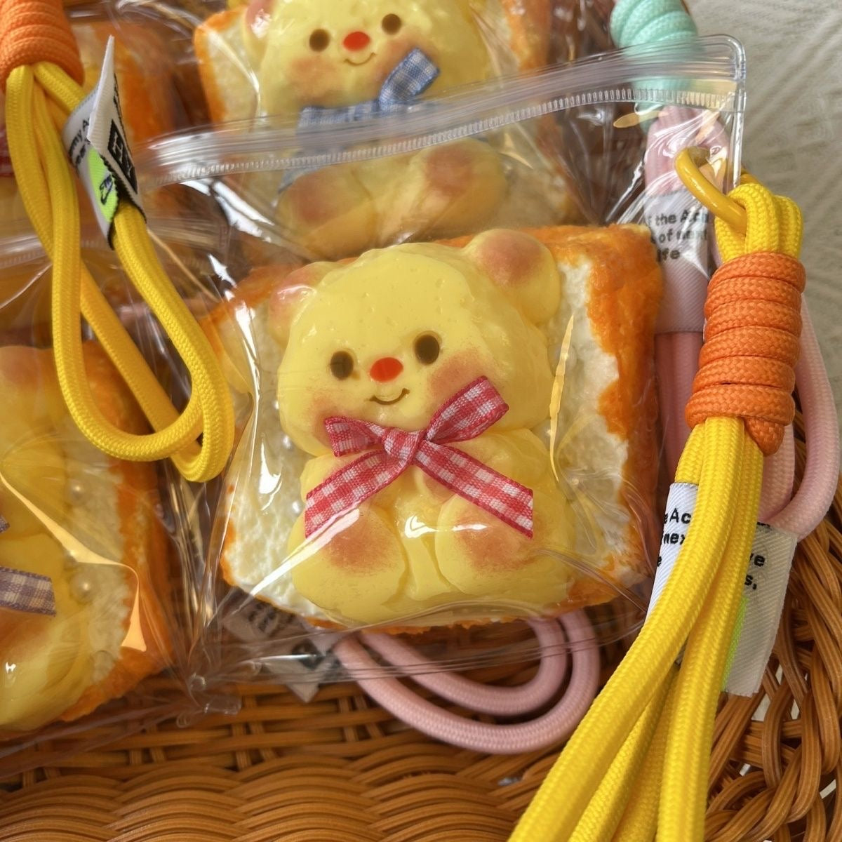 Handmade Silicone Bear & Toast Squishy Toy – product image 2