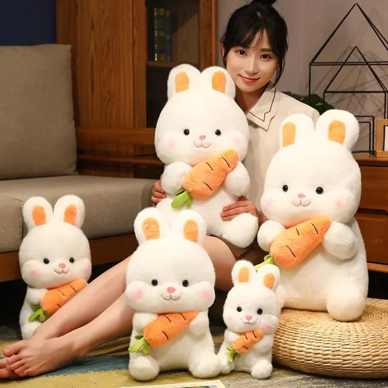 Carrot-Holding Bunny Plushie, 10-20" | 26-50 cm — image 3