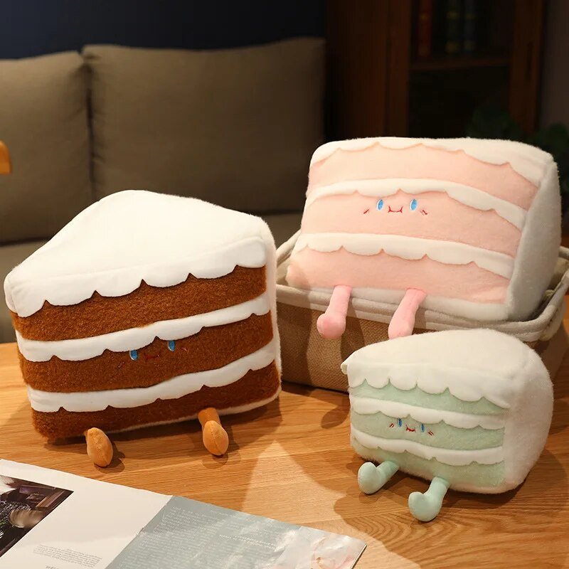 Cartoon Slice of Cake Plushie, 8-20" | 20-50 cm — image 1