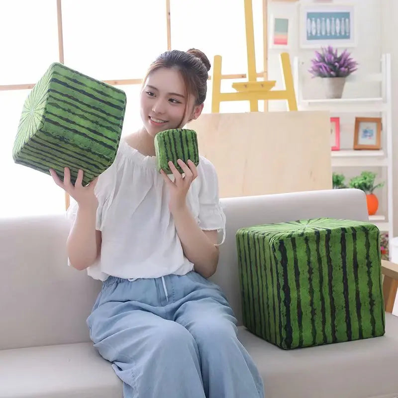 Cube Watermelon Plushie – 4-12" | 10-30 cm — image 2