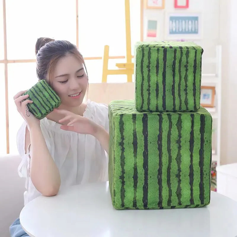 Cube Watermelon Plushie – 4-12" | 10-30 cm — image 3