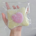 Handmade Silicone Thick Large Throw Pillow Squishy Toy with Fur — pink & white (with Fur) / white & pink (with Fur) / white… – product image 12