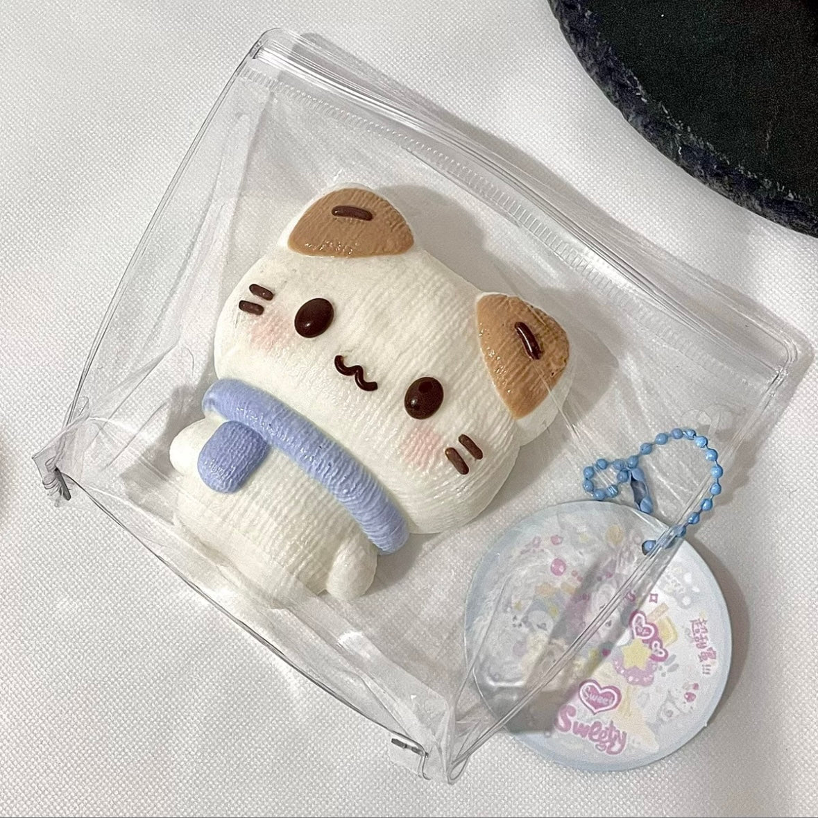 Handmade Silicone Kitty Cat with Scarf Taba Squishy Toy – product image 3