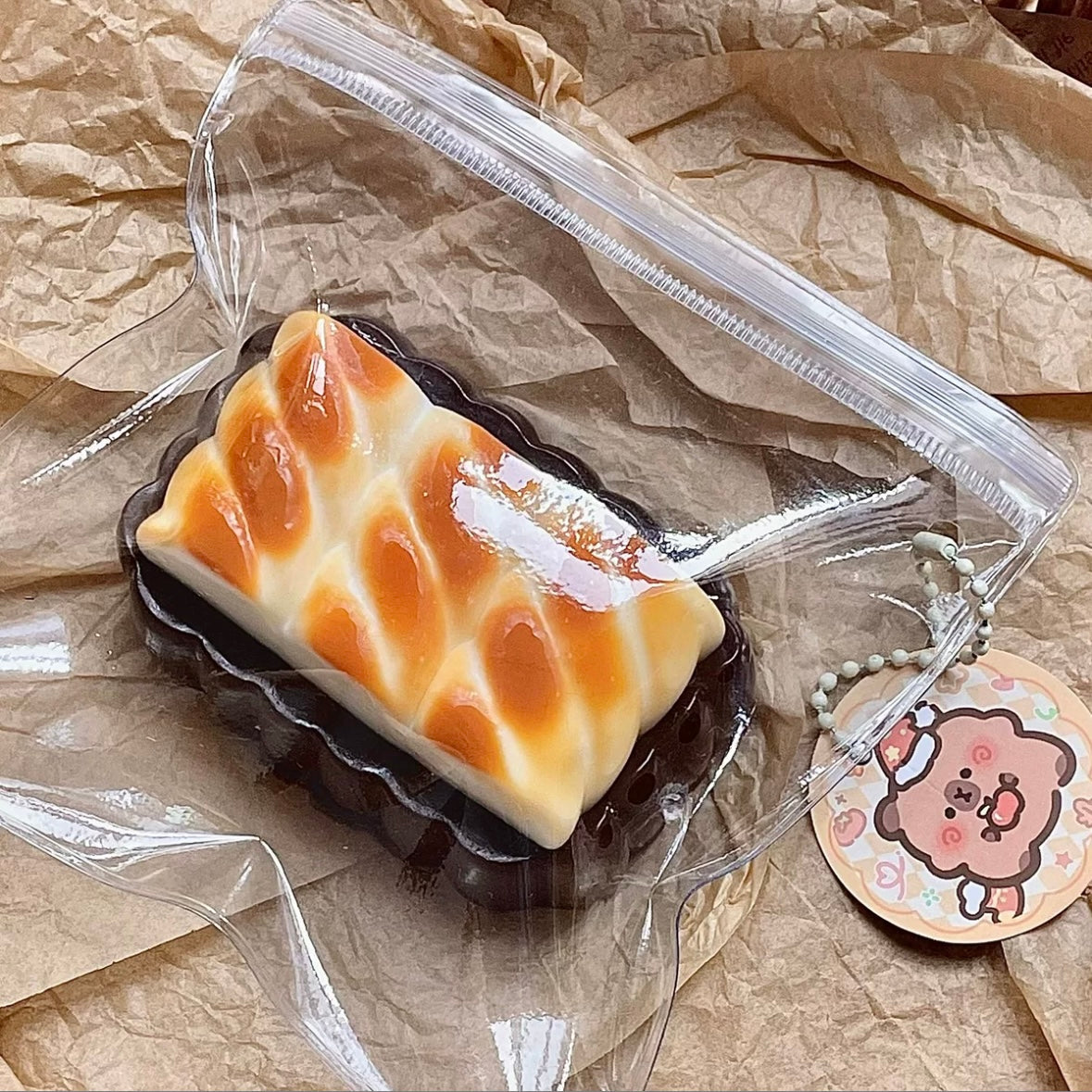 Chocolate Marshmallow Cake Taba Squishy Toy – product image 3