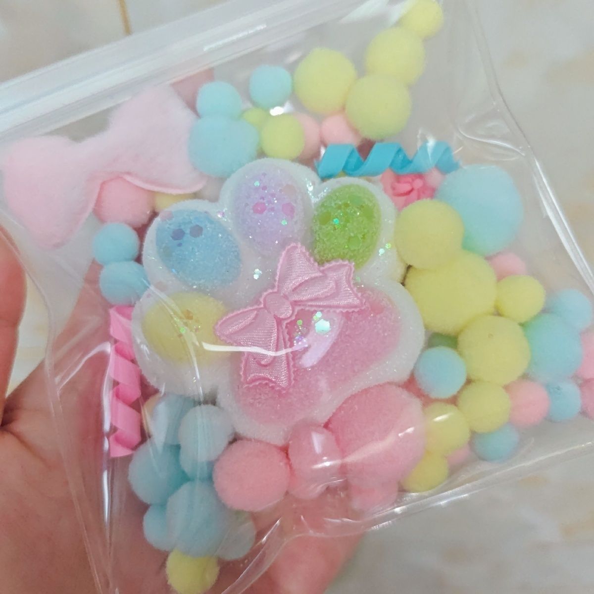 Handmade Silicone Rainbow Cat’s Paw without fur Stress Relief Squishy Toy – product image 3