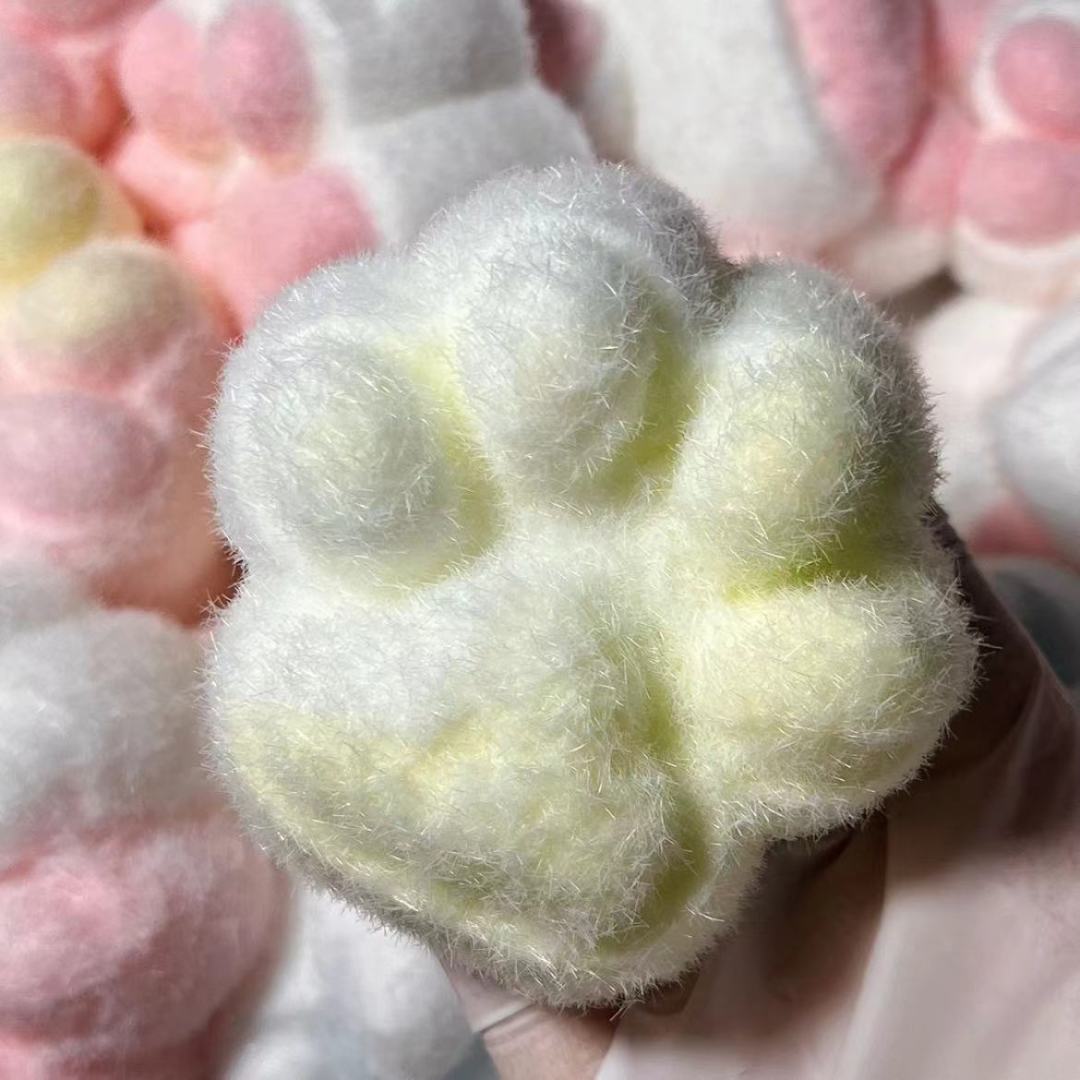Handmade Cat Paw Stress Relief Taba Squishy Toy with Flocking – product image 4
