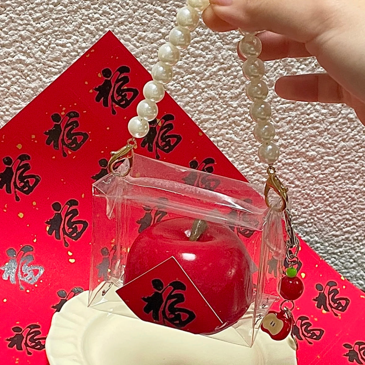 Handmade Apple Taba Squishy Toy - Christmas Series – product image 6