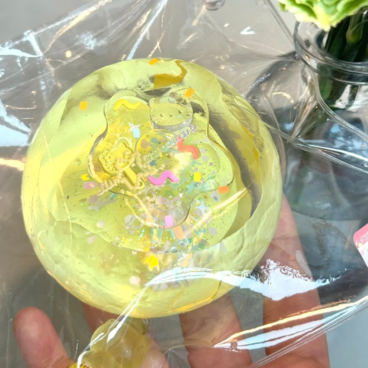 Transparent Flower Stress Ball Taba Squishy Toy (Liquid Squishy) – product image 4