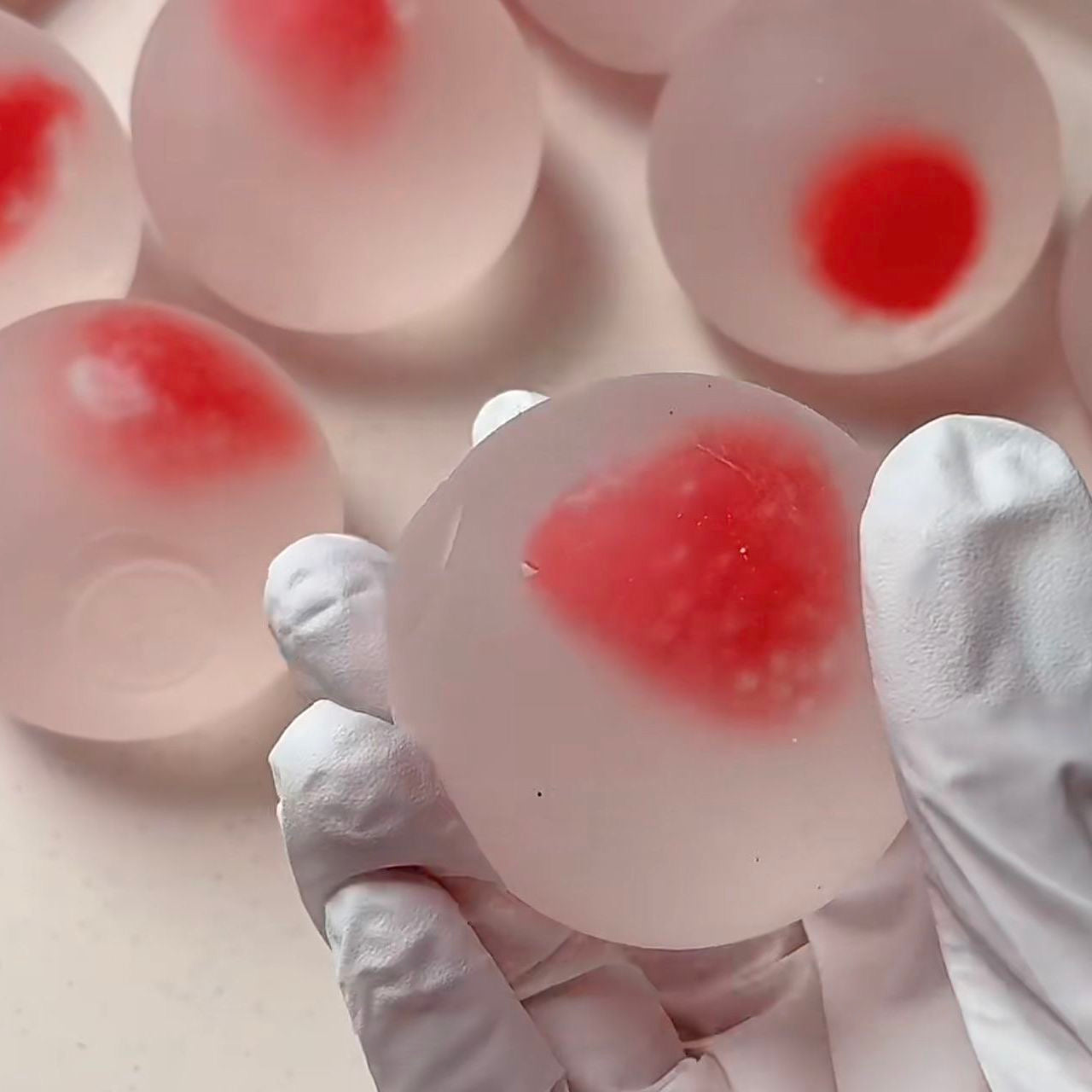 Strawberry Mochi Stress Ball Jelly Ball Squishy Stress Relief Decompression Toy – product image 3
