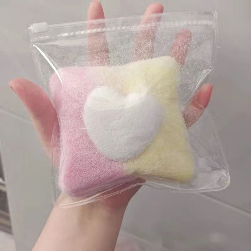 Handmade Silicone Thick Large Throw Pillow Squishy Toy with Fur — pink & white (with Fur) / white & pink (with Fur) / white… – product image 6